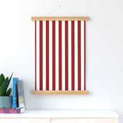 Nautical Red and White Vertical Stripes