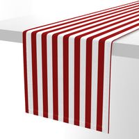 Nautical Red and White Vertical Stripes