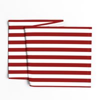 Nautical Red and White Vertical Stripes