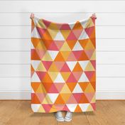 Triangle - girl orange and pink