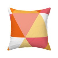 Triangle - girl orange and pink