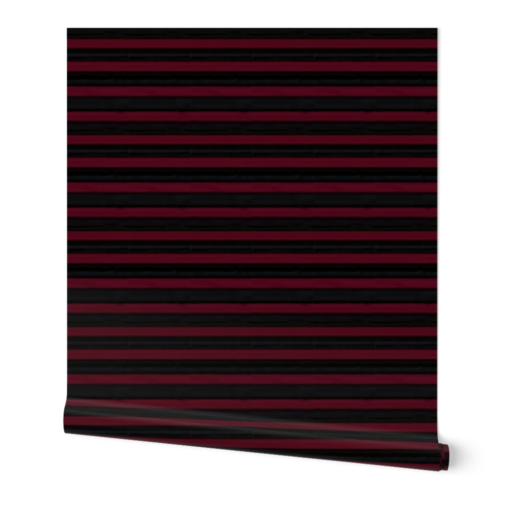 Dark Red and Black Parisian Steam Punk Stripe