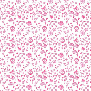 Field of flowers - pink