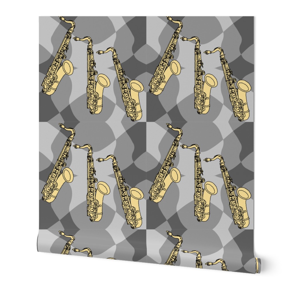 Sketchy Saxophone Grays