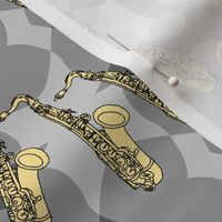 Sketchy Saxophone Grays