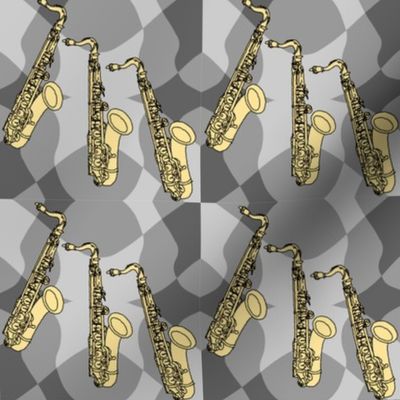 Sketchy Saxophone Grays