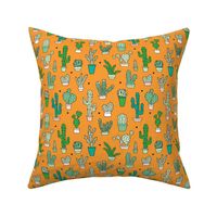 Cactus garden from Mexico orange