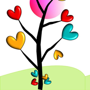 Whimsical Hearts Tree