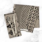 Set of 4 Tea Towels on Linen