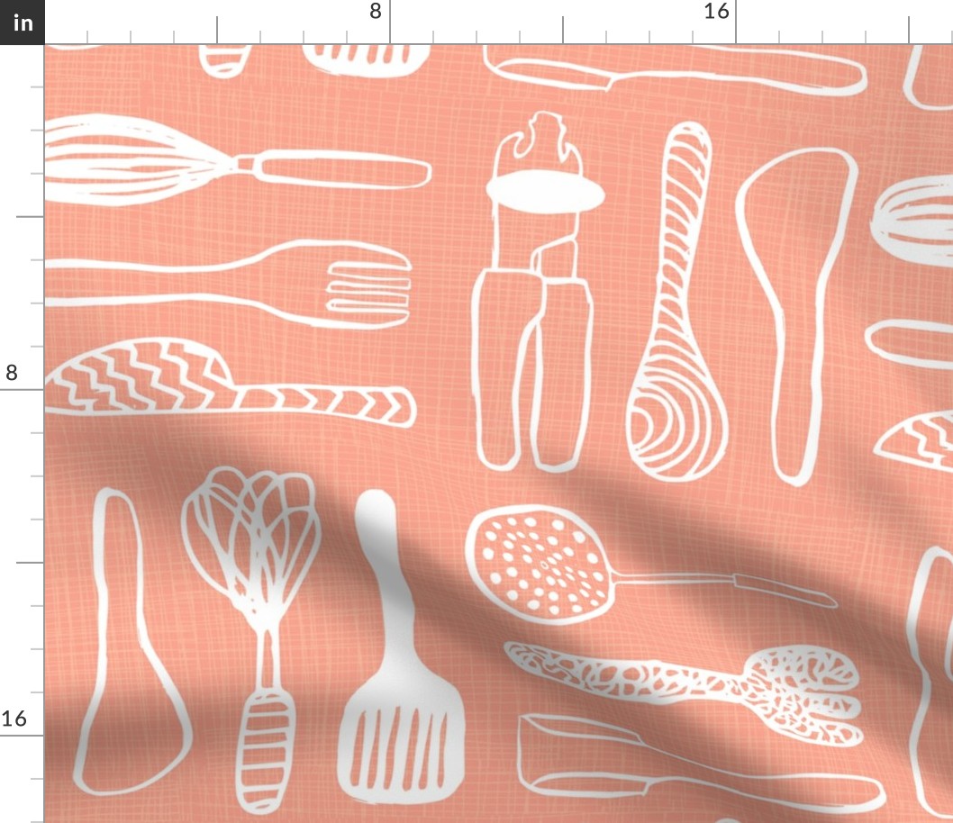 Cool Coral Utensils