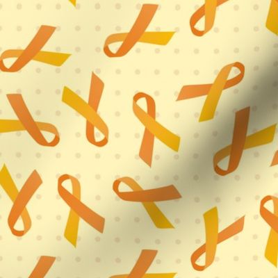 leukemia ribbons with polka dots