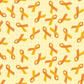 leukemia ribbons with polka dots