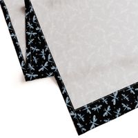 Dragonflies Pattern Blue and Black
