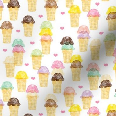 Here's the Scoop || hand-stamped ice cream cones