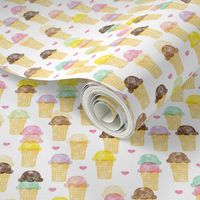 Here's the Scoop || hand-stamped ice cream cones