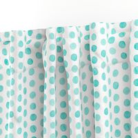 Watercolor Dots: Pale Turquoise