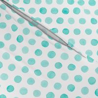 Watercolor Dots: Pale Turquoise