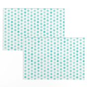 Watercolor Dots: Pale Turquoise