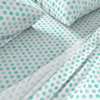 Watercolor Dots: Pale Turquoise