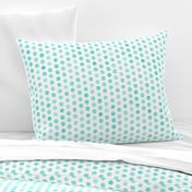 Watercolor Dots: Pale Turquoise