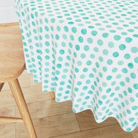 Watercolor Dots: Pale Turquoise