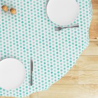 Watercolor Dots: Pale Turquoise