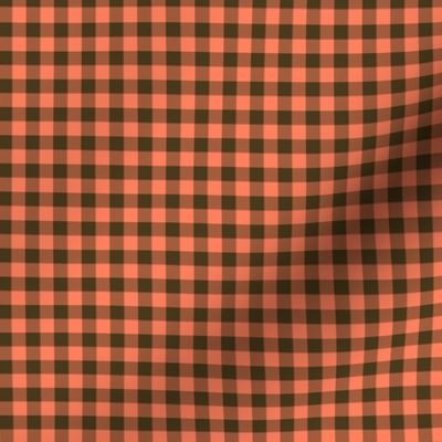 sunset gingham, 1/4" squares 