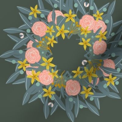 Spring Botanical wreath