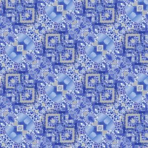 blue mosaic