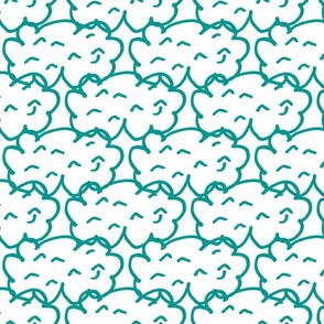 Clouds in Teal