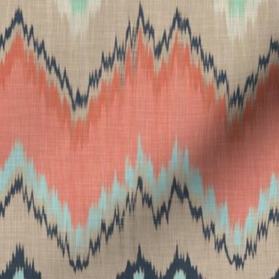 Custom Ikat Chevron