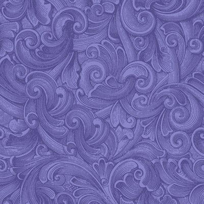 Engraved Swirls 7 Periwinkle