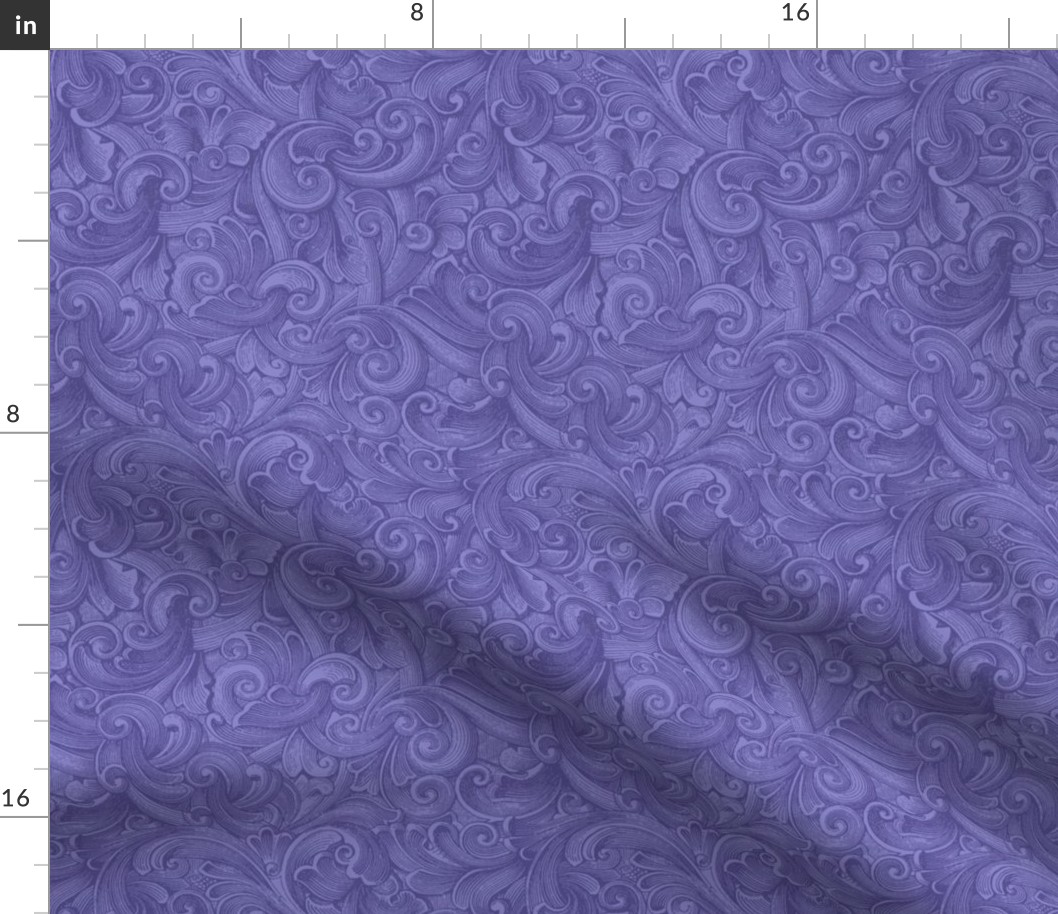 Engraved Swirls 7 Periwinkle