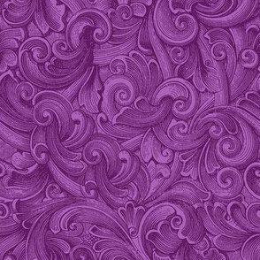 Engraved Swirls 12 Purple