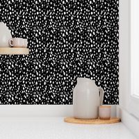 Black and White Abstract Dots