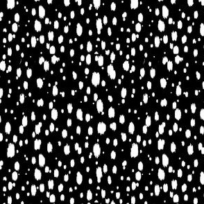 Black and White Abstract Dots