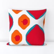 Easy Peasey     -LARGE   -red, orange, and turquoise