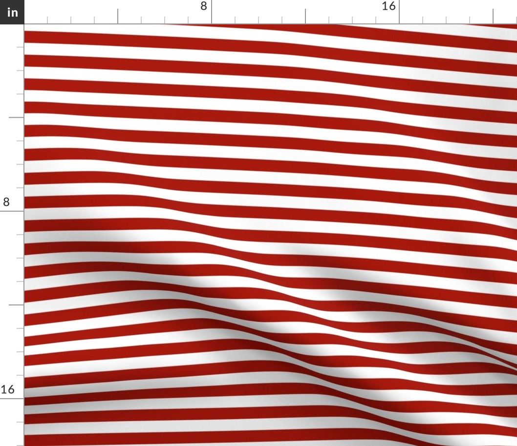 Yo Ho! Stripe ~   in Blood Red