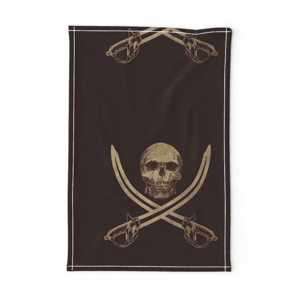 Mouldering Ol' Jolly Roger Pirate Flag