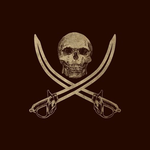 Mouldering Ol' Jolly Roger Pirate Flag