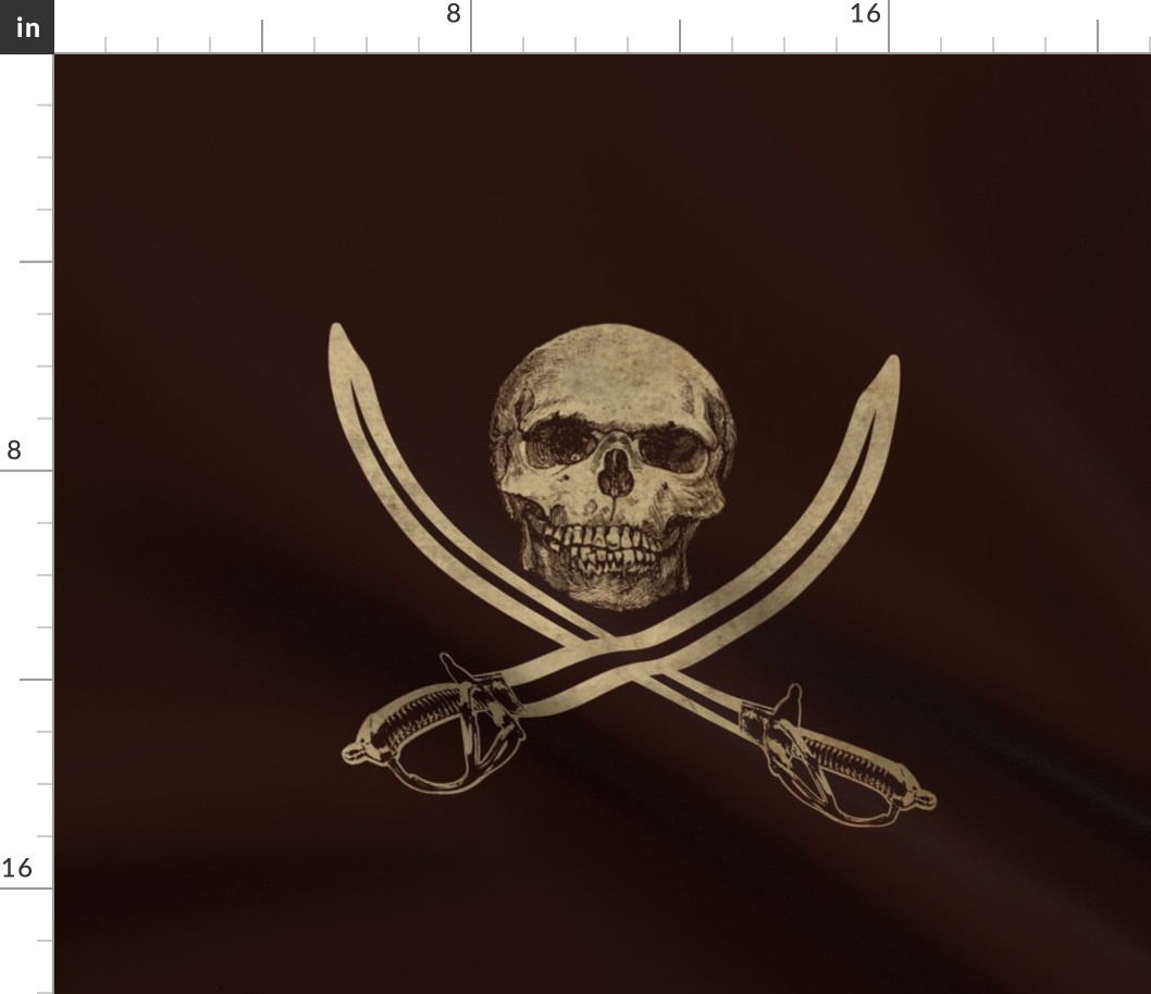 Mouldering Ol' Jolly Roger Pirate Flag