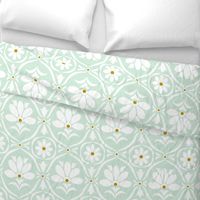  Aqua Island Flower Damask