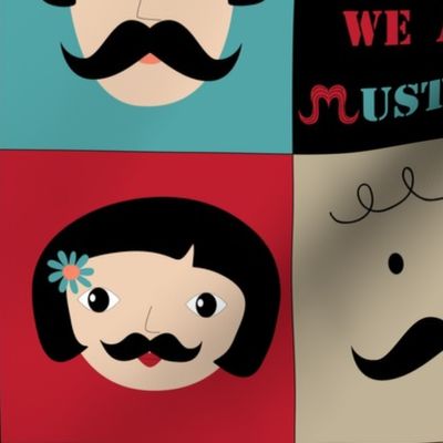 We all mustache