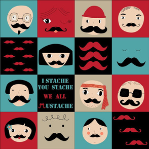 We all mustache