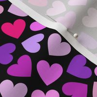 Pink And Purple Hearts