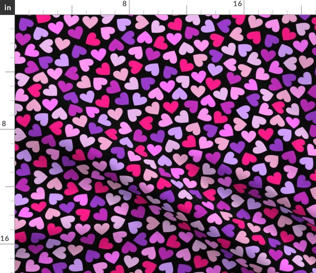 Pink And Purple Hearts