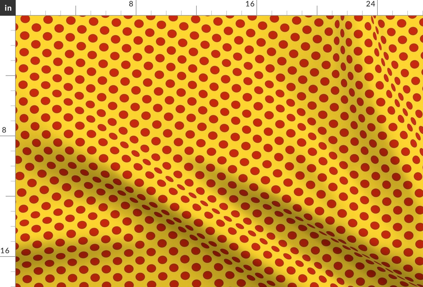 Comic dots, red on yellow