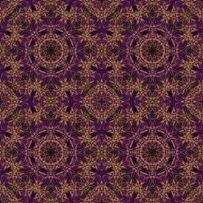 Purple Mandala Hippie Pattern