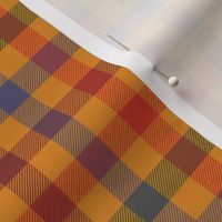 autumncolors gingham - 1/4" squares on pumpkin orange