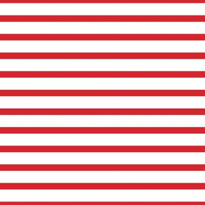 Sailor Stripes Red on White